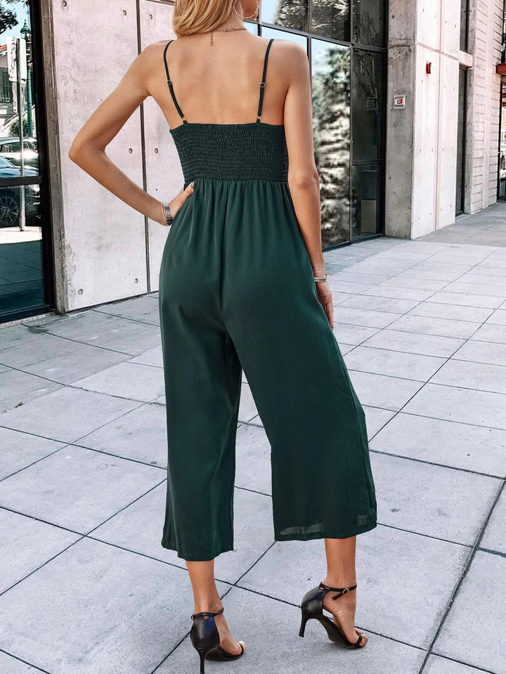 Cut Out Front Cami Jumpsuit