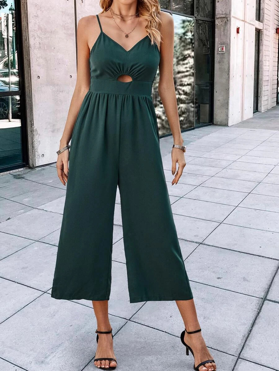 Cut Out Front Cami Jumpsuit