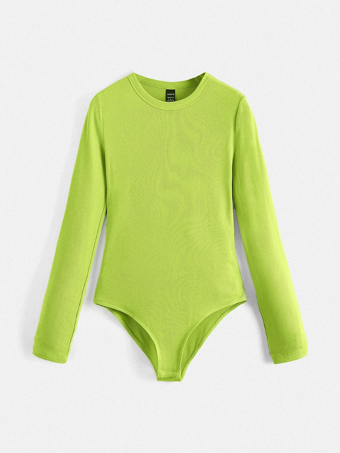 Cotton Solid Ribbed Knit Bodysuit