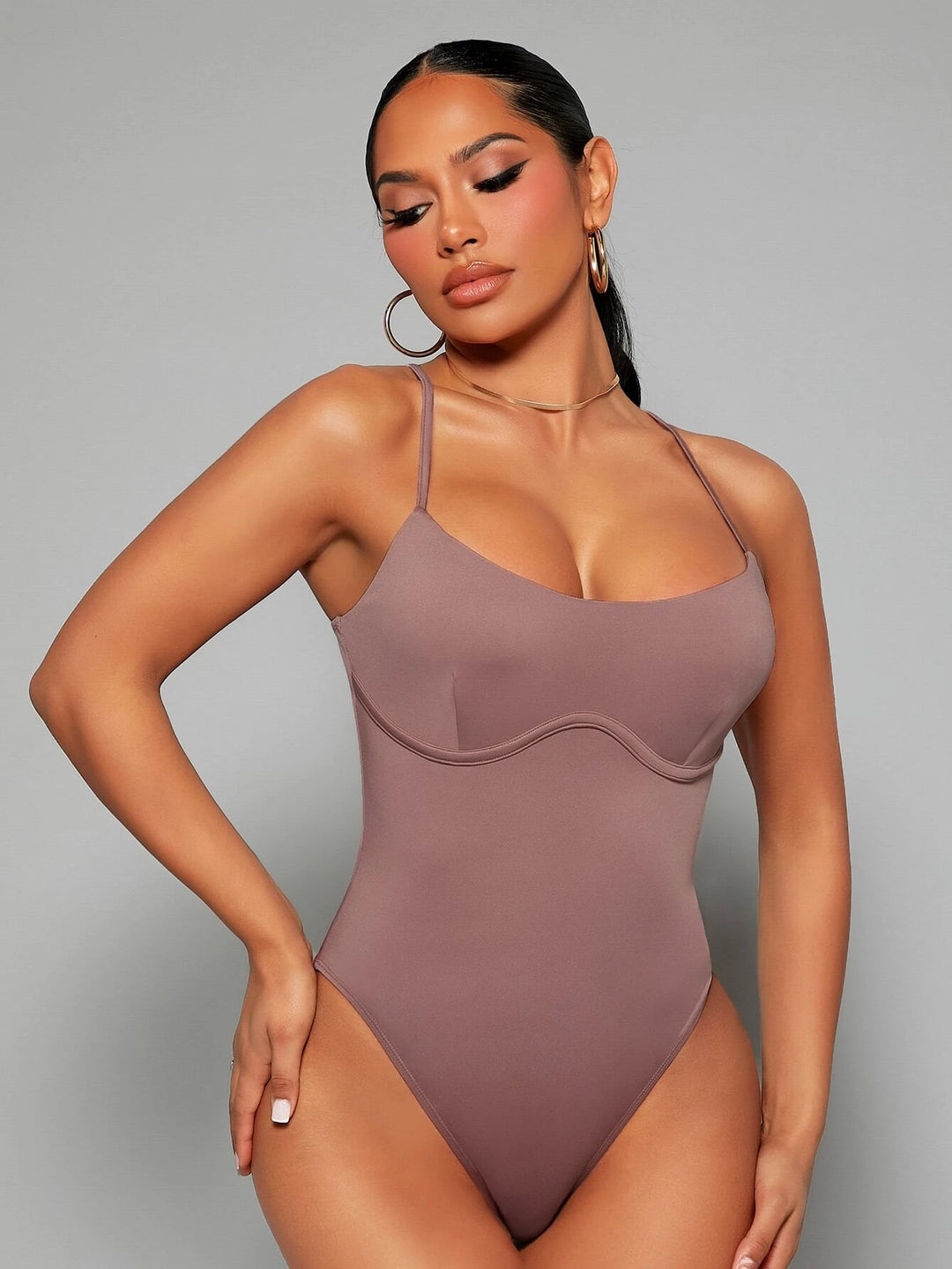 Solid Colored Cami Bodysuit