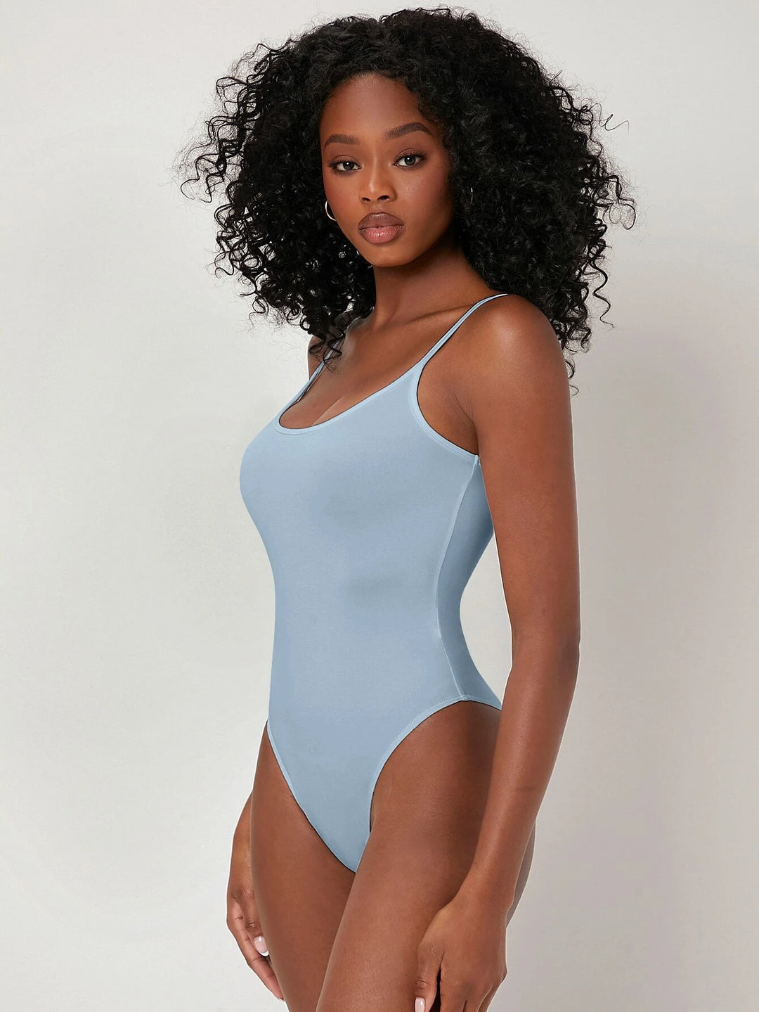 Solid Colored Scoop Neck Bodysuit