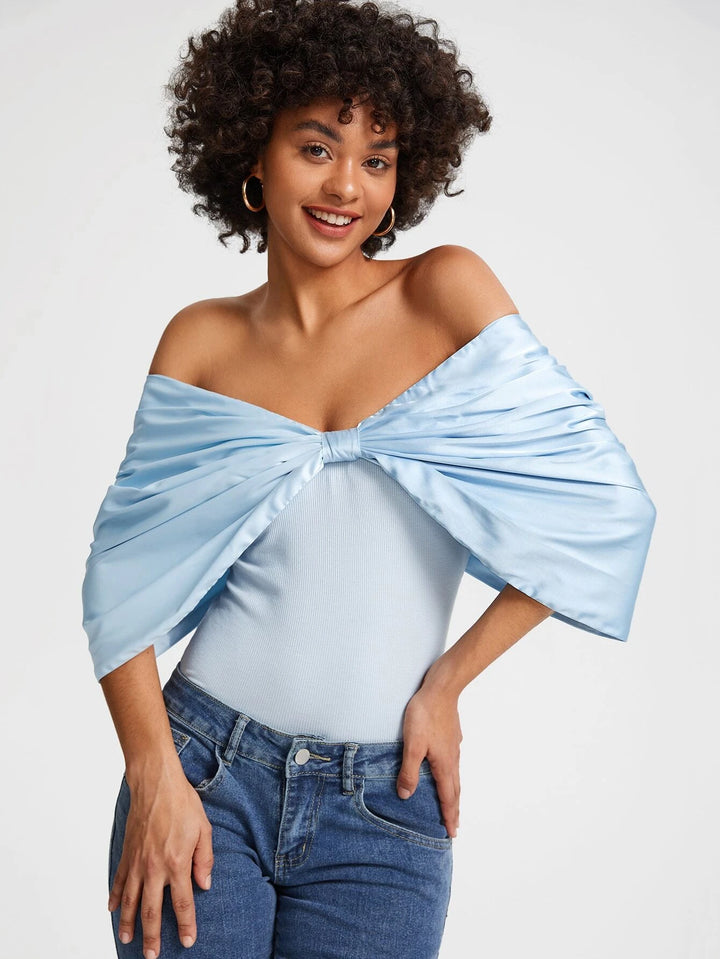 Off Shoulder Ruched Bodysuit