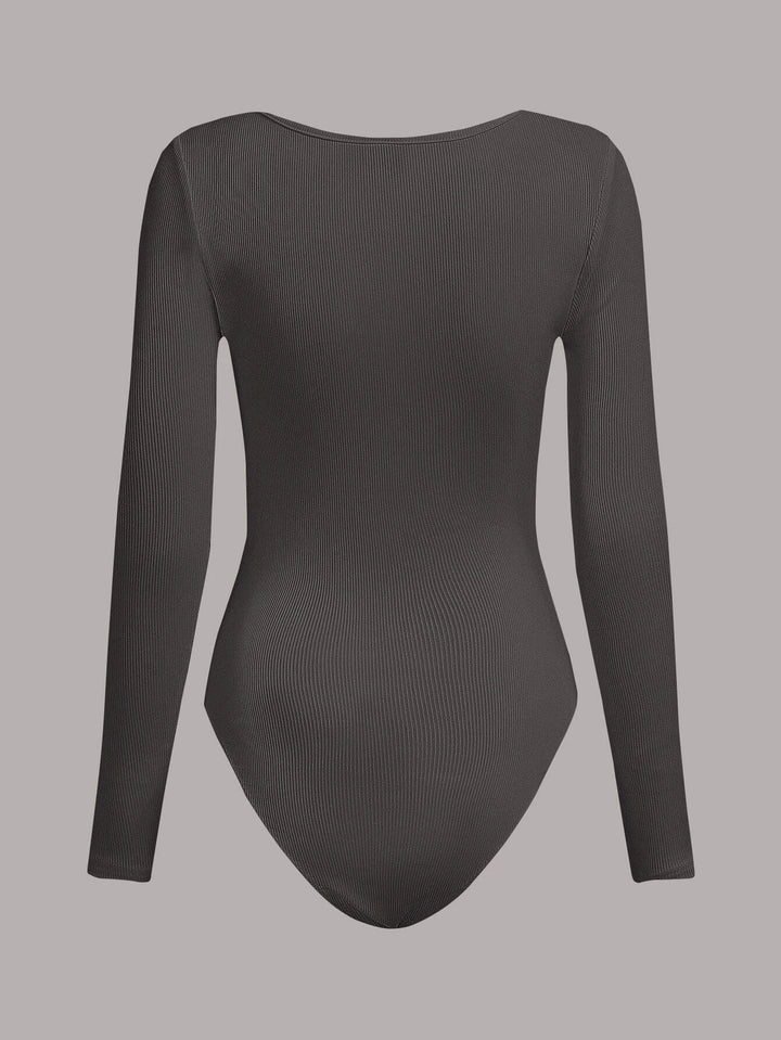 Solid Colored Slim Fit Bodysuit