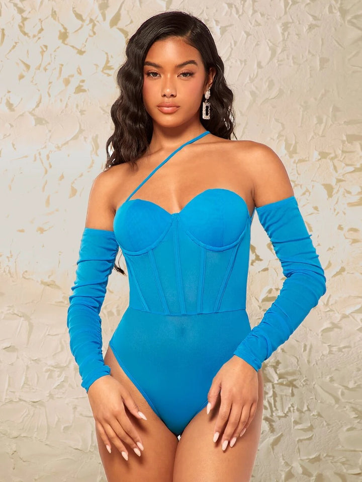 Long Sleeve Bustier Bodysuit