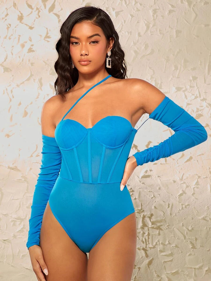 Long Sleeve Bustier Bodysuit