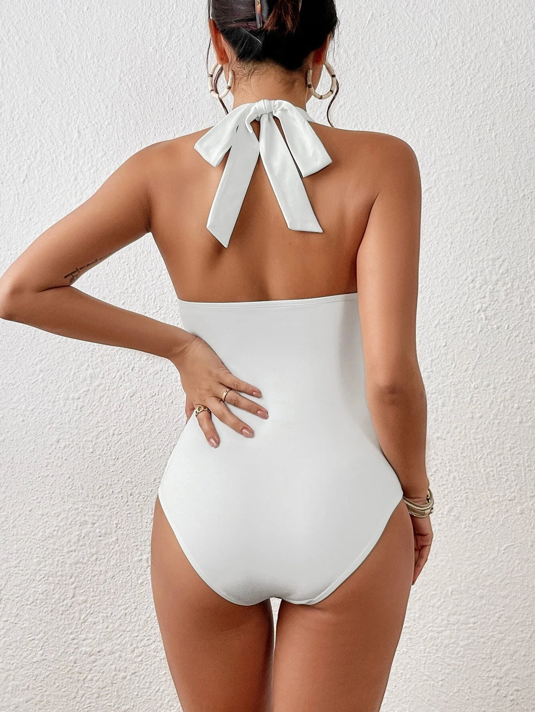 Halter Neck Backless Bodysuit