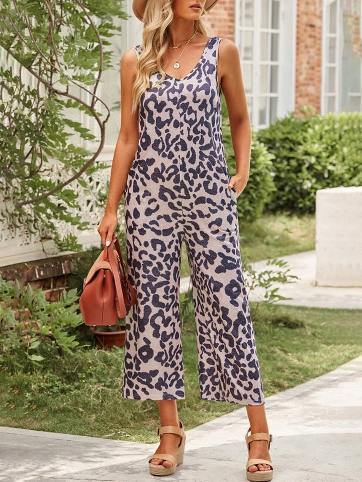 Printed Wide Length Jumpsuit