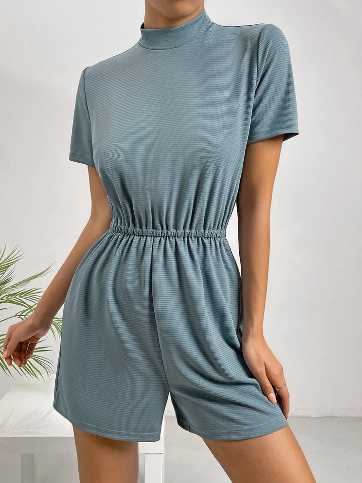 Mock Neck Romper