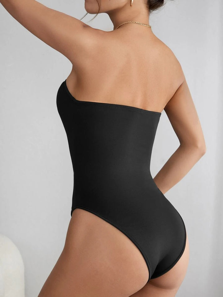 Solid Strapless Bodysuit