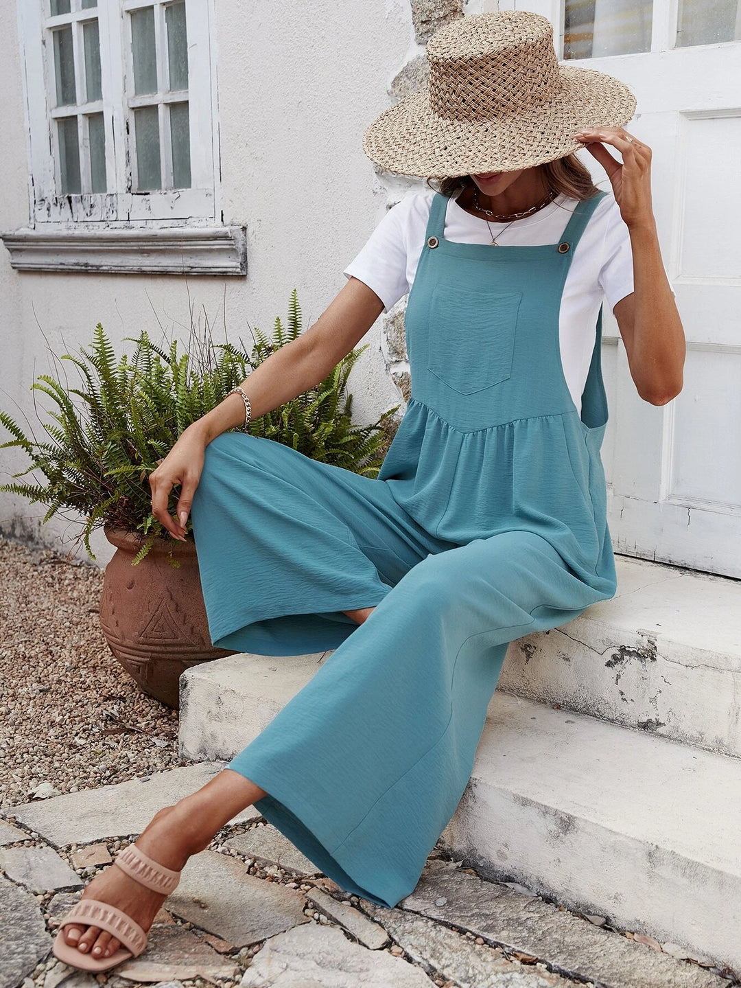 Wide Leg Jumpsuit Without Tee