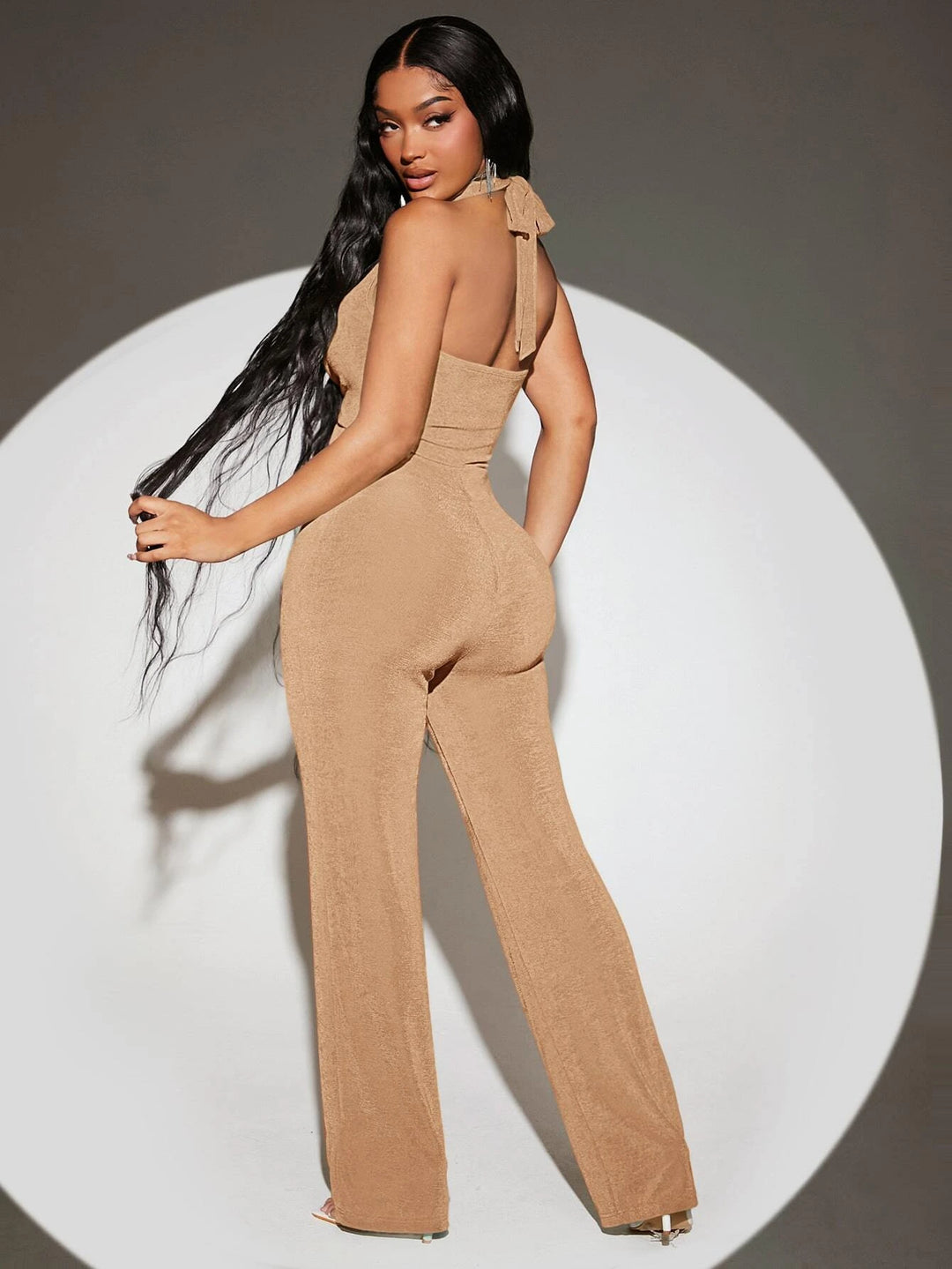 Halter Neck Backless Jumpsuits