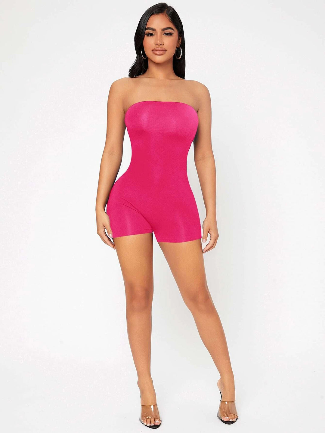 Backless Tube Unitard Romper