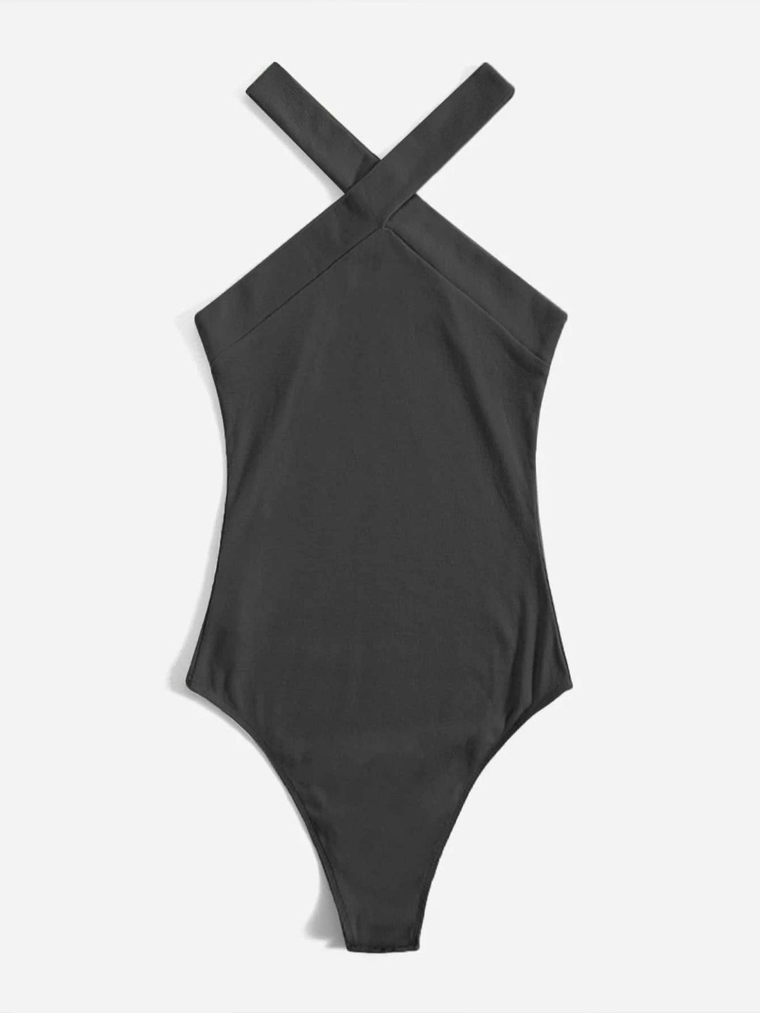 Solid Halter Bodysuit