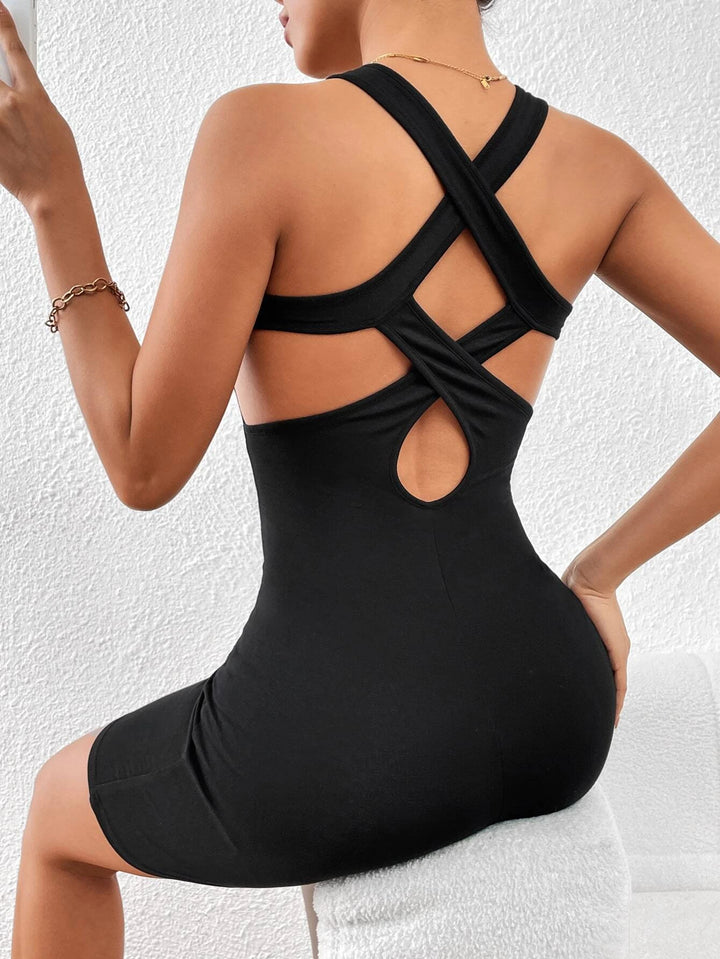 Barboteuse Unitard Dos Nu Criss Cross