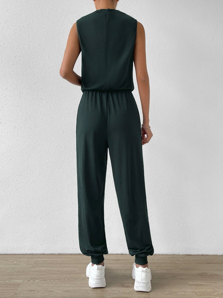 Mock Neck Tank Jumpsuit