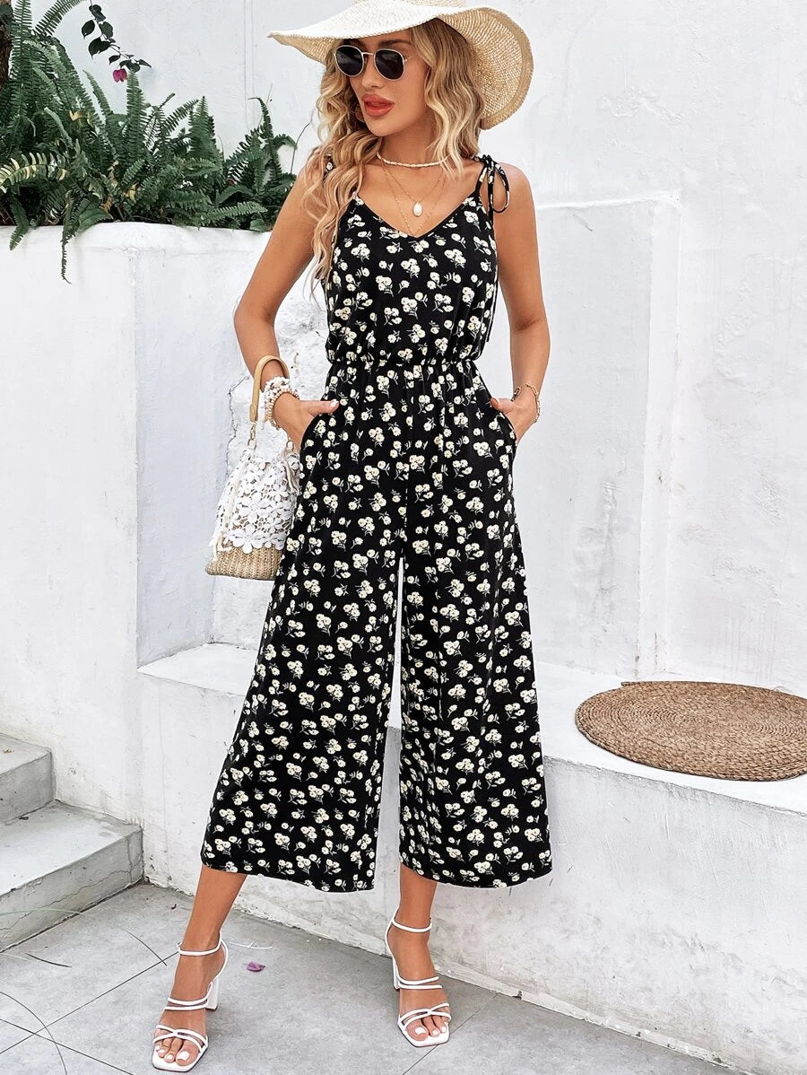 Floral Print Cami Jumpsuit