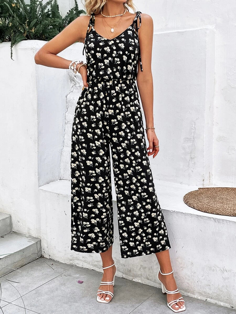 Floral Print Cami Jumpsuit