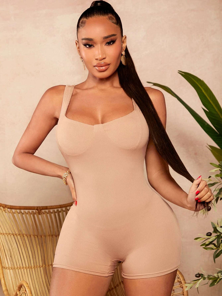 Sleeveless Unitard Romper