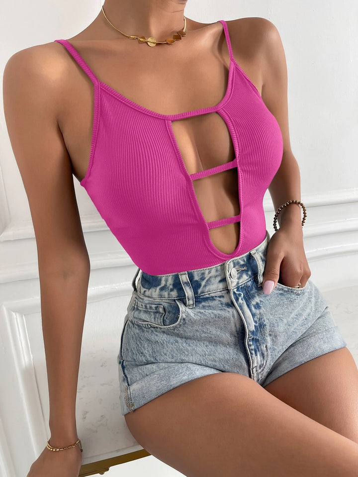 Cut Out Front Cami Bodysuit