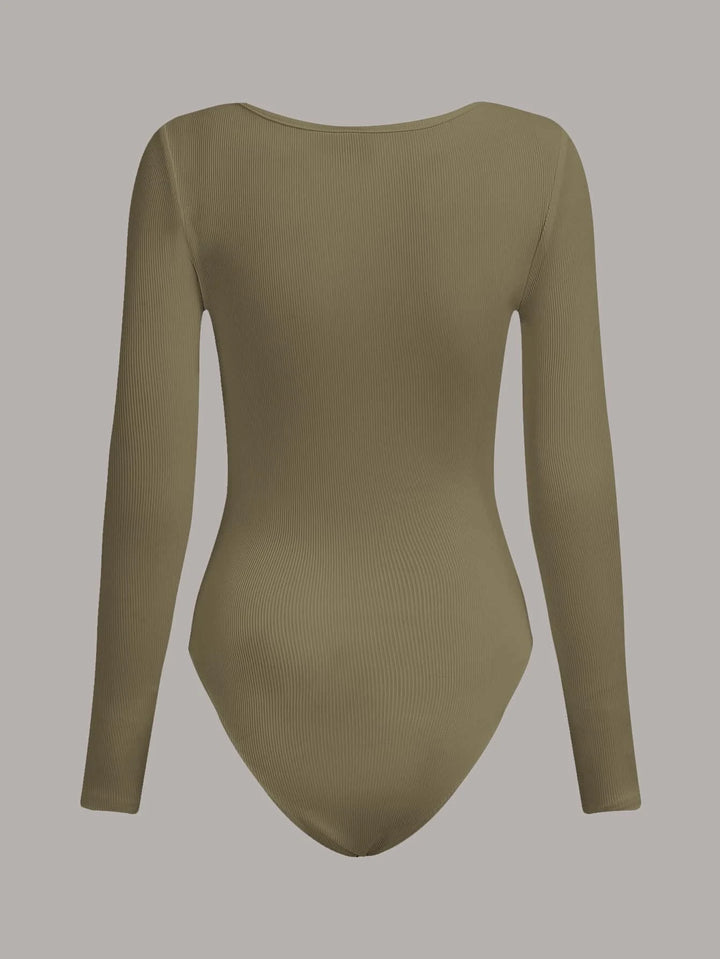 Solid Colored Slim Fit Bodysuit