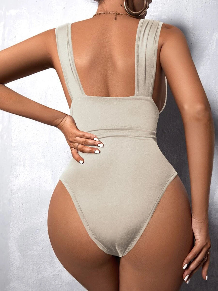 Deep V Neck Bodysuit