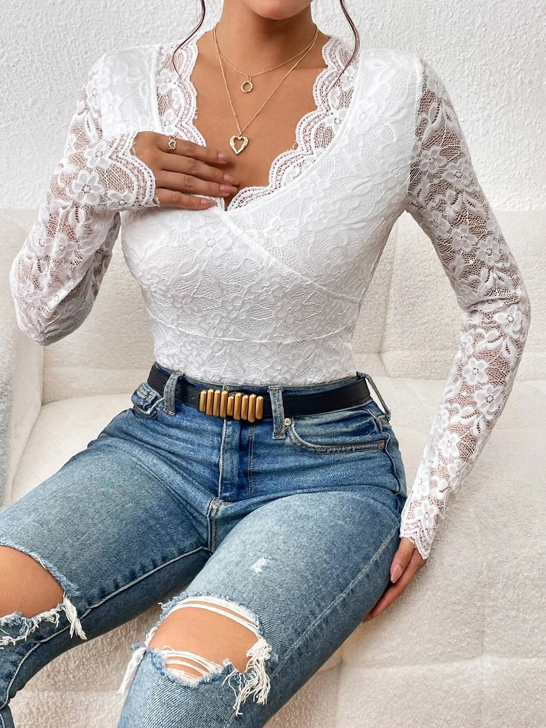 Trim Lace Bodysuit