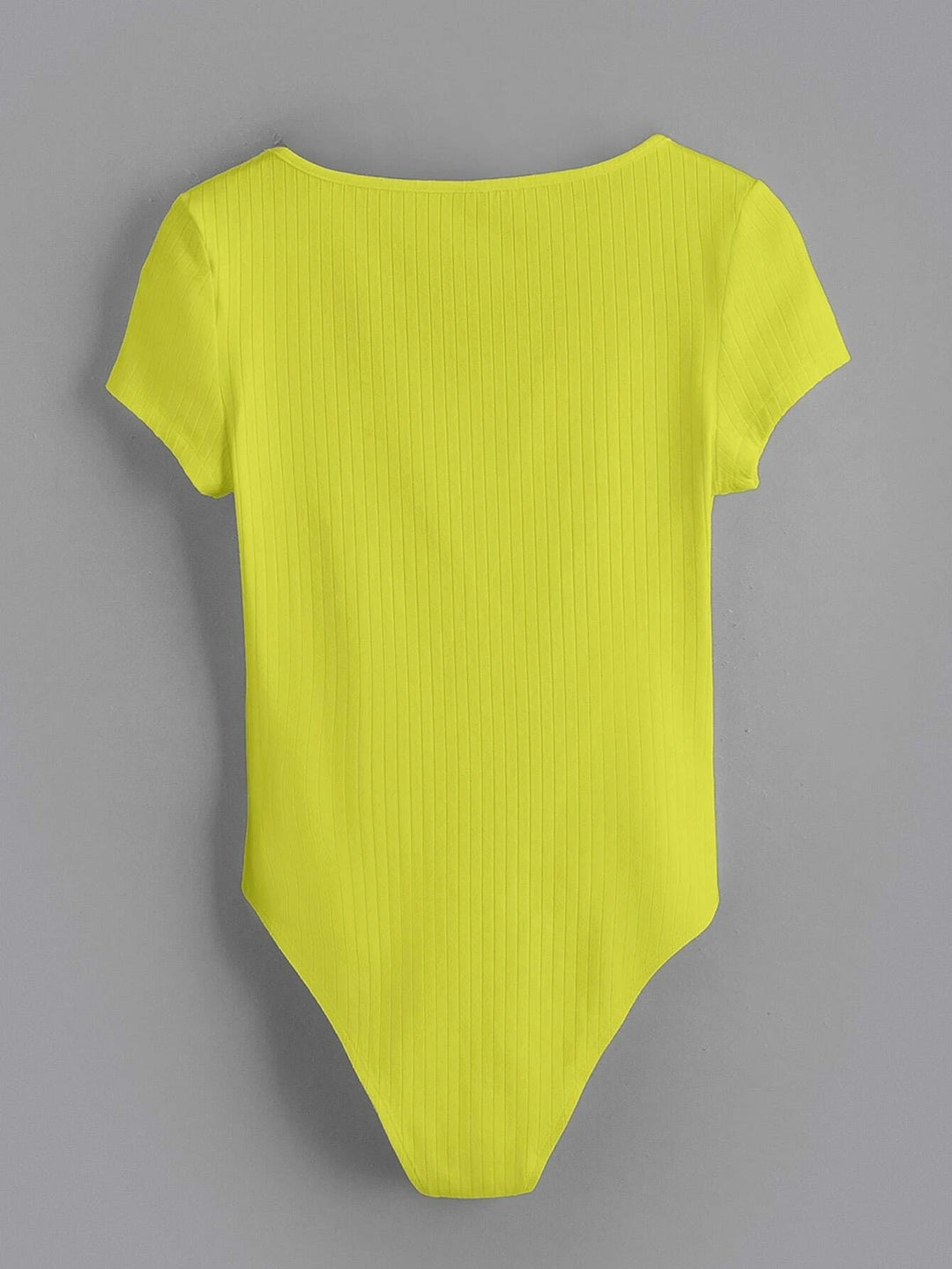 Neck Ribbed Bodysuit