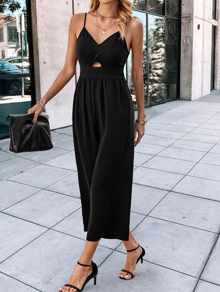 Cut Out Front Cami Jumpsuit