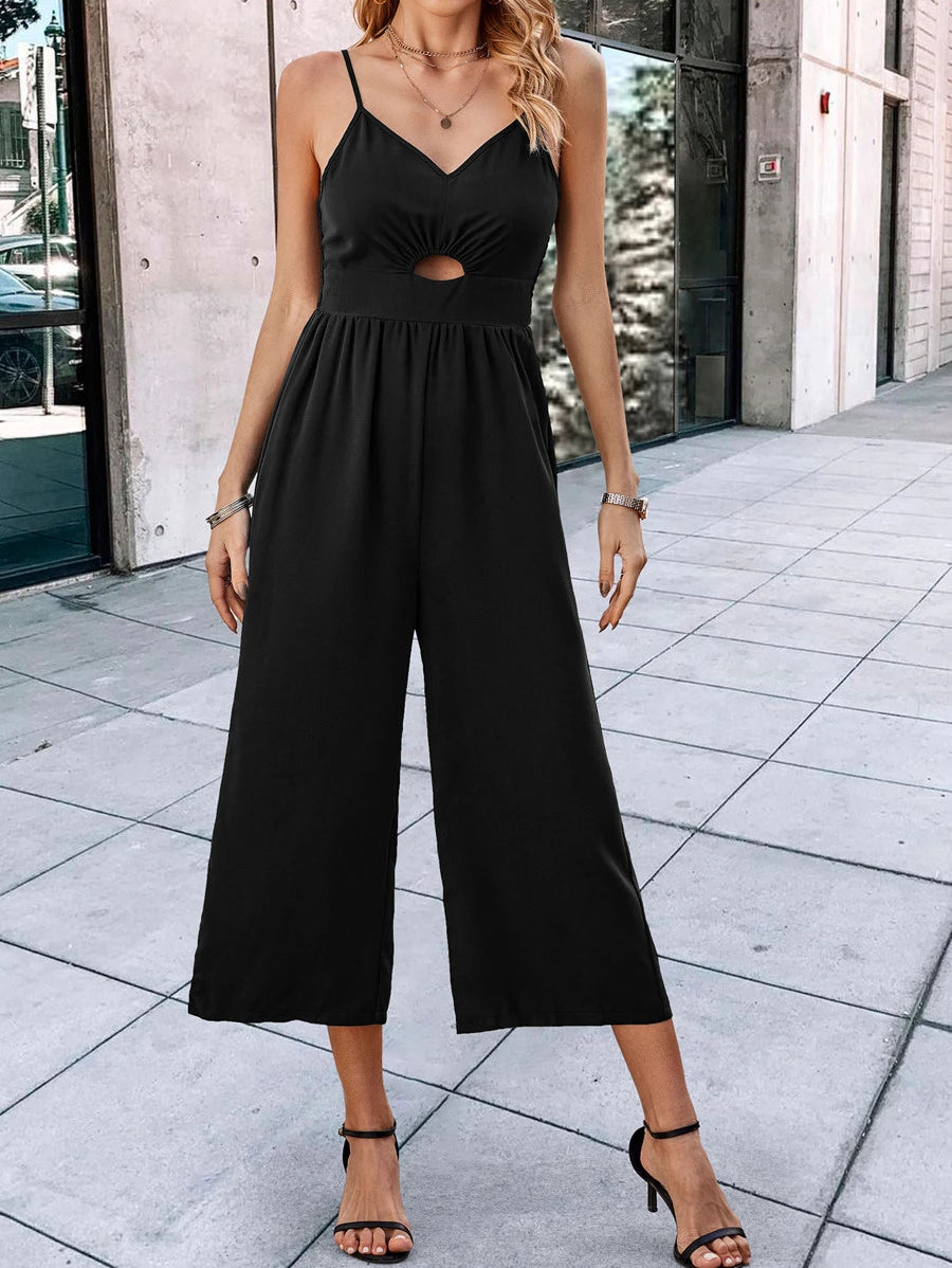 Cut Out Front Cami Jumpsuit