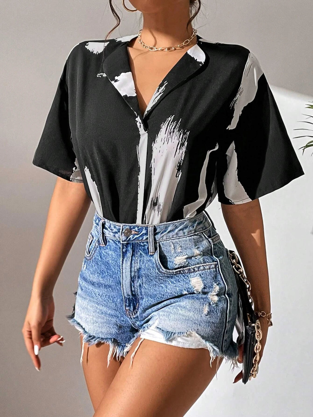 Polyester Drop Shoulder Bodysuit