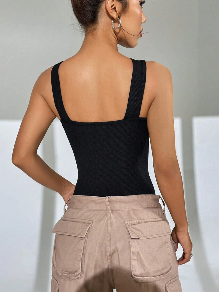 Sleeveless Halter Neck Bodysuit