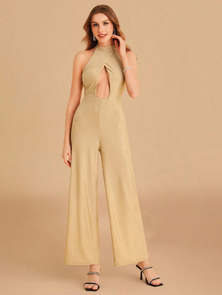 Elegant Cut Out Front Jumpsuit