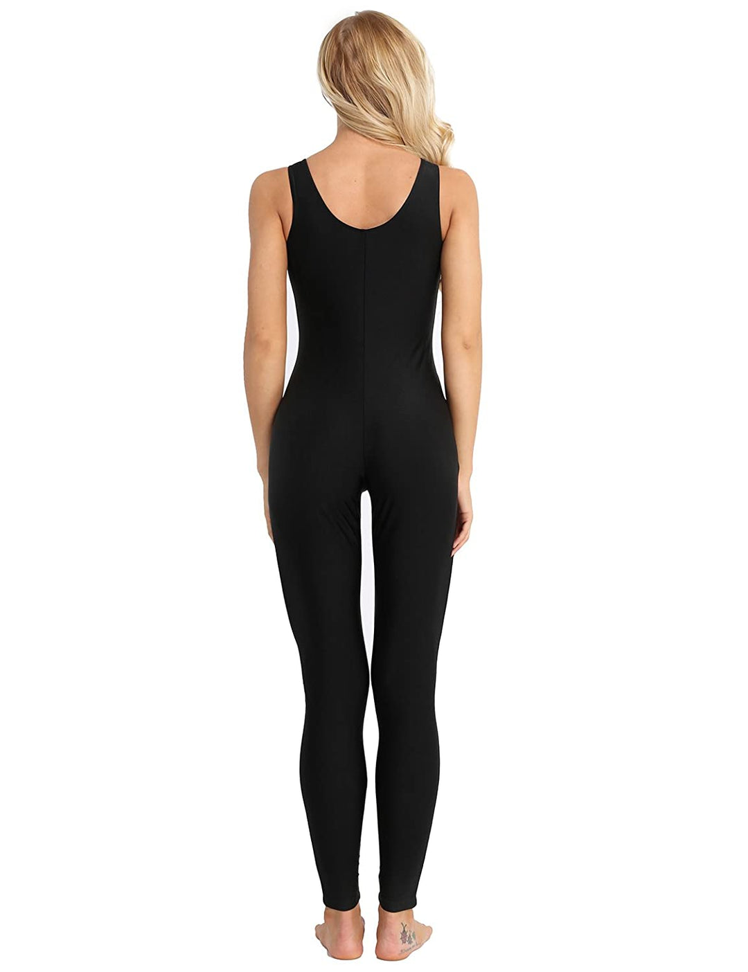 Solid Form Fitting Tank Jumpsuit